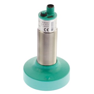 Pepperl + Fuchs Threaded Barrel Ultrasonic Proximity Sensor M30 x 1.5 6000 mm 200mA PNP 3V 30 V dc UC6000-30GM-E6R2-V15
