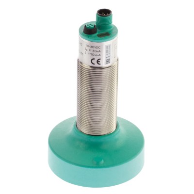 Pepperl + Fuchs Threaded Barrel Ultrasonic Proximity Sensor M30 x 1.5 6000 mm 200mA PNP 3V 30 V dc UC6000-30GM-E6R2-V15