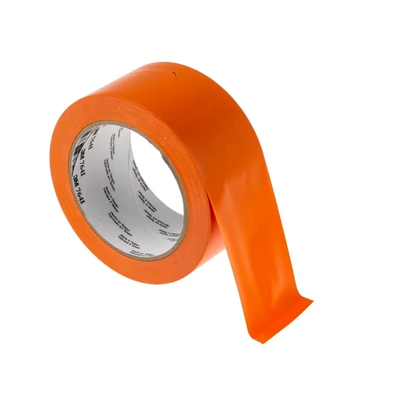 3M Orange Vinyl Lane Marking Tape 50 mm Width 33 m Length 0.13 mm Thickness 764