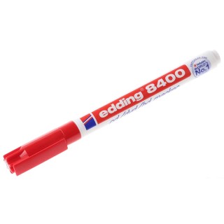 Edding Extra Fine Tip Red Marker Pen 0.5mm Bullet Tip Permanent Ink 8400-002