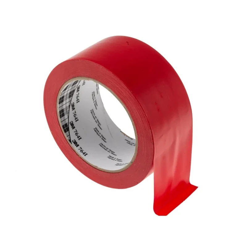 3M Red Vinyl Lane Marking Tape 50mm x 33m, 0.13mm Thickness 764