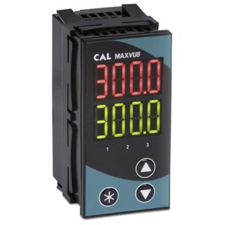 RS PRO MAXVU Panel Mount PID Temperature Controller 1 Input, 3 Output Solid State Relay 24V AC Temperature MV080MRRR021U0