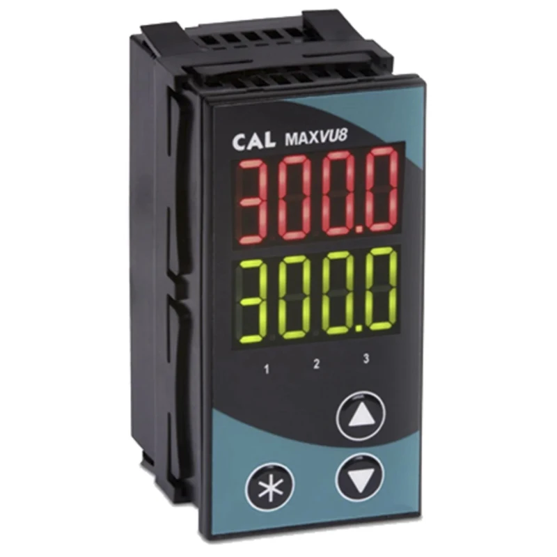 RS PRO MAXVU Panel Mount PID Temperature Controller 1 Input, 3 Output Solid State Relay 24V AC Temperature MV080MRRR021U0