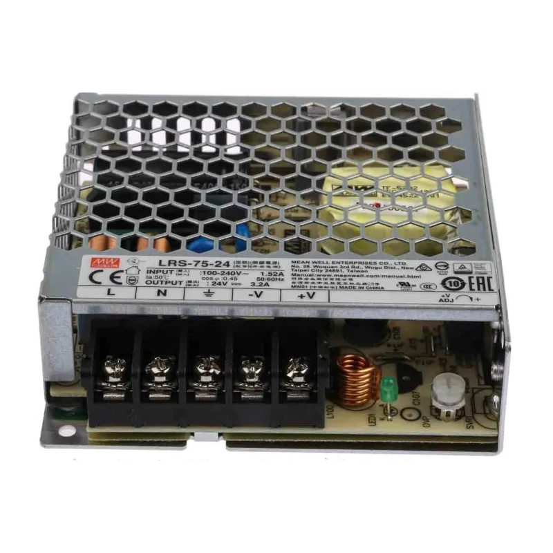 MEAN WELL 76.8W 24V DC Switching Power Supply Universal Input LRS-75-24