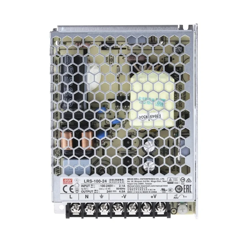 MEAN WELL LRS-100-24 Switching Power Supply 24V DC 108W Universal Input 85-264VAC 120-373VDC LRS-100-24