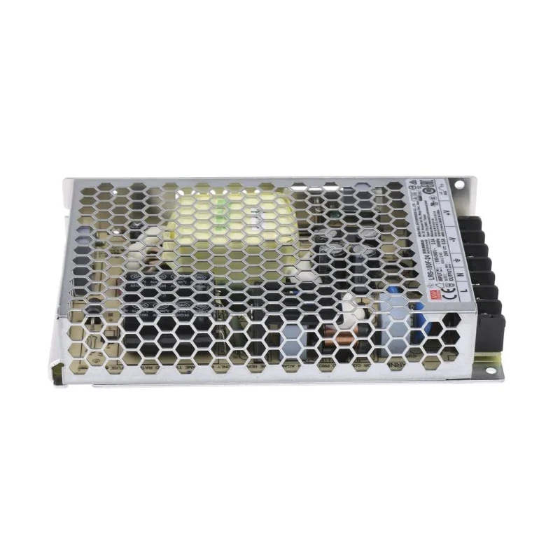 MEAN WELL Switching Power Supply 24V DC, 156W, Universal Input 85-264V AC / 120-370V DC, Chassis Mount LRS-150F-24