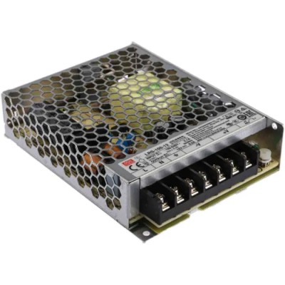 MEAN WELL Switching Power Supply 12V DC, 102W, 8.5A, Chassis Mount, Universal Input 85-264V AC, Model LRS-100-12