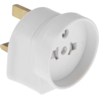 RS PRO Travel Adapter Europe UK, 13A, European Plug to British Type G, 250 V 13A 399-6134