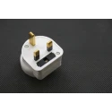 RS PRO Travel Adapter Europe UK, 13A, European Plug to British Type G, 250 V 13A 399-6134