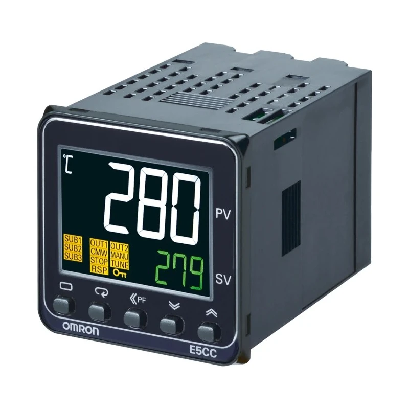 Omron PID Temperature Controller Panel Mount Relay Output 240V AC/DC 3 Input 1 Output On-Off Control E5CC