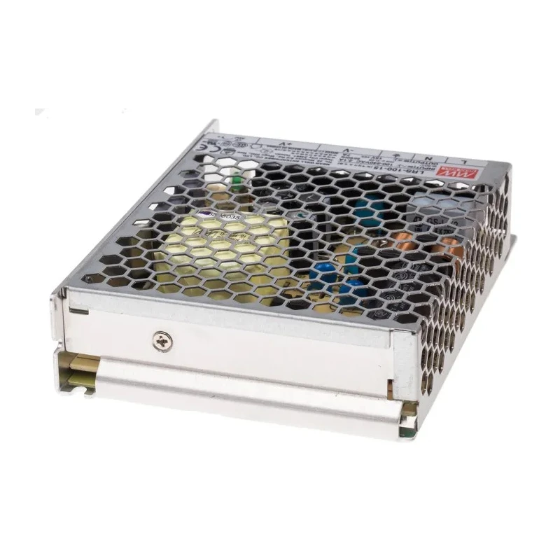 MEAN WELL Switching Power Supply 105W 15V DC 7A Chassis Mount LRS-100-15