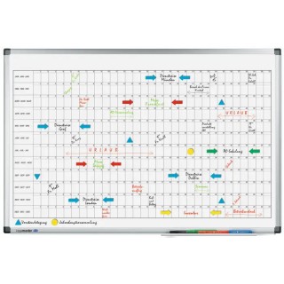 Legamaster Yearly Magnetic Wall Planner 900mm x 600mm PEFC 70% 4110-00