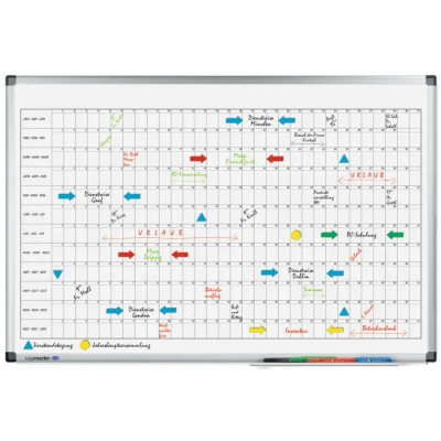 Legamaster Yearly Magnetic Wall Planner 900mm x 600mm PEFC 70% 4110-00