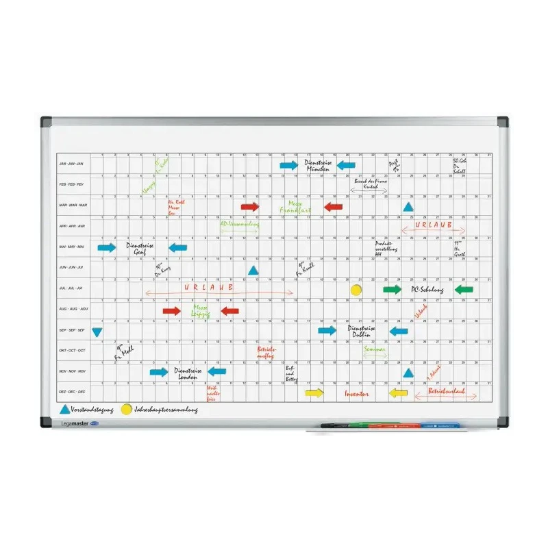 Legamaster Yearly Magnetic Wall Planner 900mm x 600mm PEFC 70% 4110-00