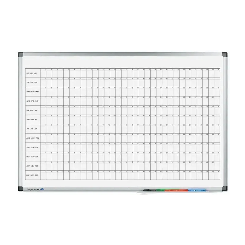 Legamaster Yearly Magnetic Wall Planner 900mm x 600mm PEFC 70% 4110-00