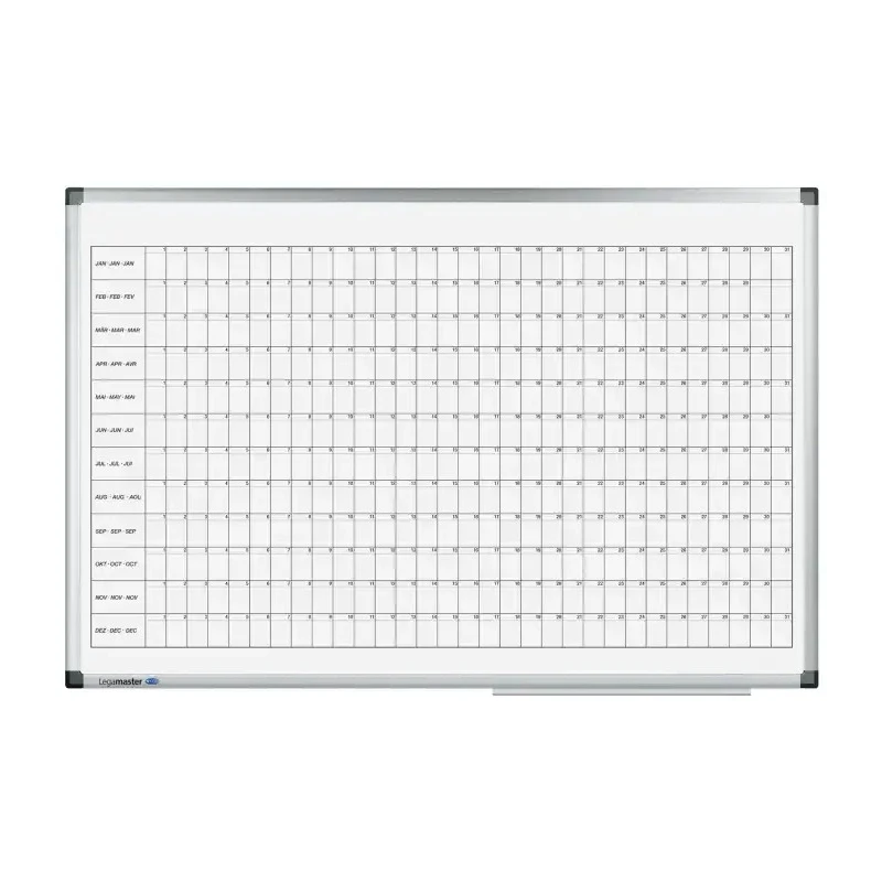 Legamaster Yearly Magnetic Wall Planner 900mm x 600mm PEFC 70% 4110-00