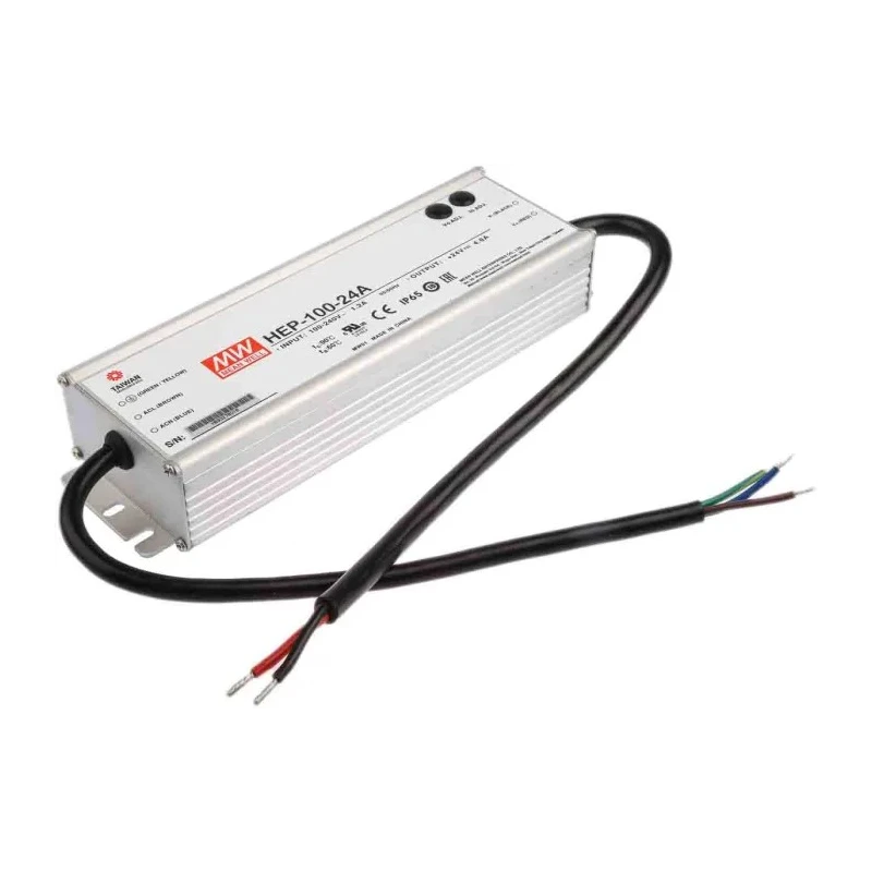 MEAN WELL 96W 24V dc Single Output Chassis Mount Switching Power Supply HEP-100-24A