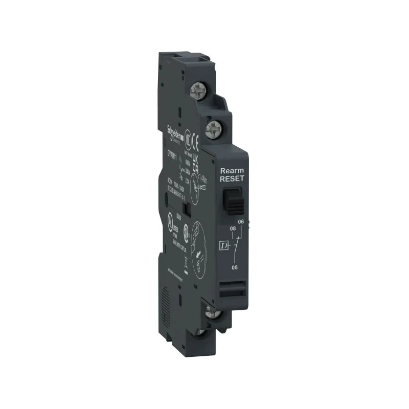 Schneider Electric Auxiliary Contact 1 Contact 1 CO Side Mount Screw Clamp Terminals 2.5A 60/240V AC/DC GVAM11