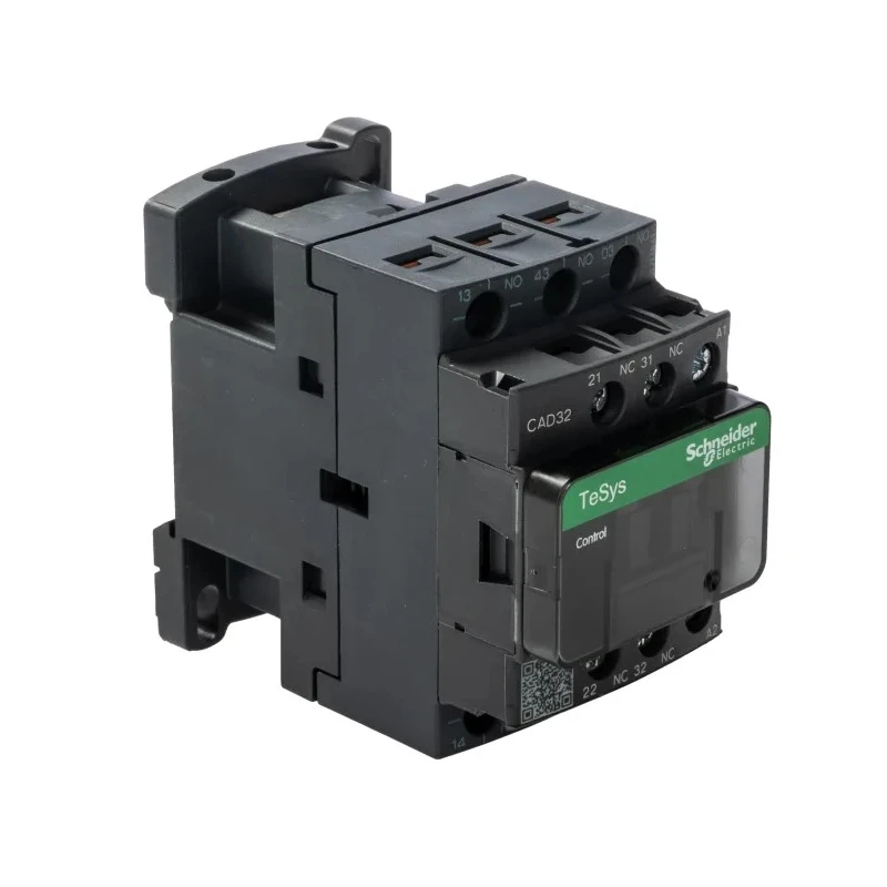 Schneider Electric CAD Contactor 5-Pole Control Relay 110V AC Coil, 10A, 2 NO/2 NC, 690V AC CAD32F7