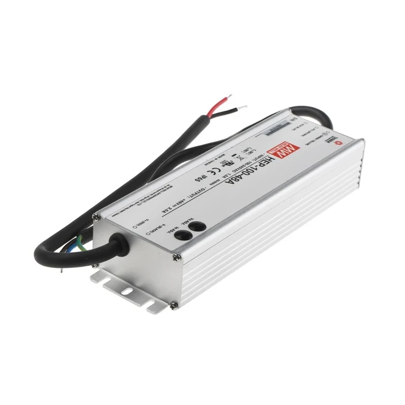 MEAN WELL Industrial Chassis Mount Switching Power Supply 48V DC, 96W, 2A Output HEP-100-48A