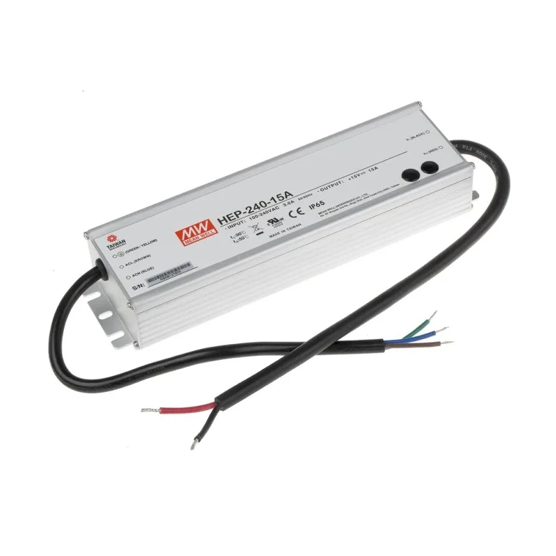 MEAN WELL Industrial-grade 225W 15V DC Switching Power Supply Chassis Mount HEP-240-15A