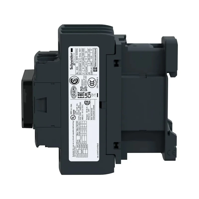 Schneider Electric 3-Pole Contactor , 110V AC Coil, 32 A, 15 kW Power Rating, DIN Rail Mount LC1D