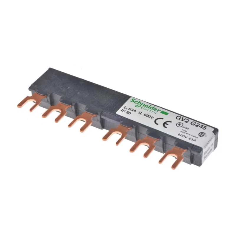 Schneider Electric Linergy 3 Phase Busbar 690 V 63A Current Rating 45 mm Pitch GV2G245
