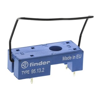 Finder 95 Relay Socket for 40.31 Series and 40.41 Series, 250V Voltage, 6A Current, Dielectric Strength 6 kV 95.13.2SMA