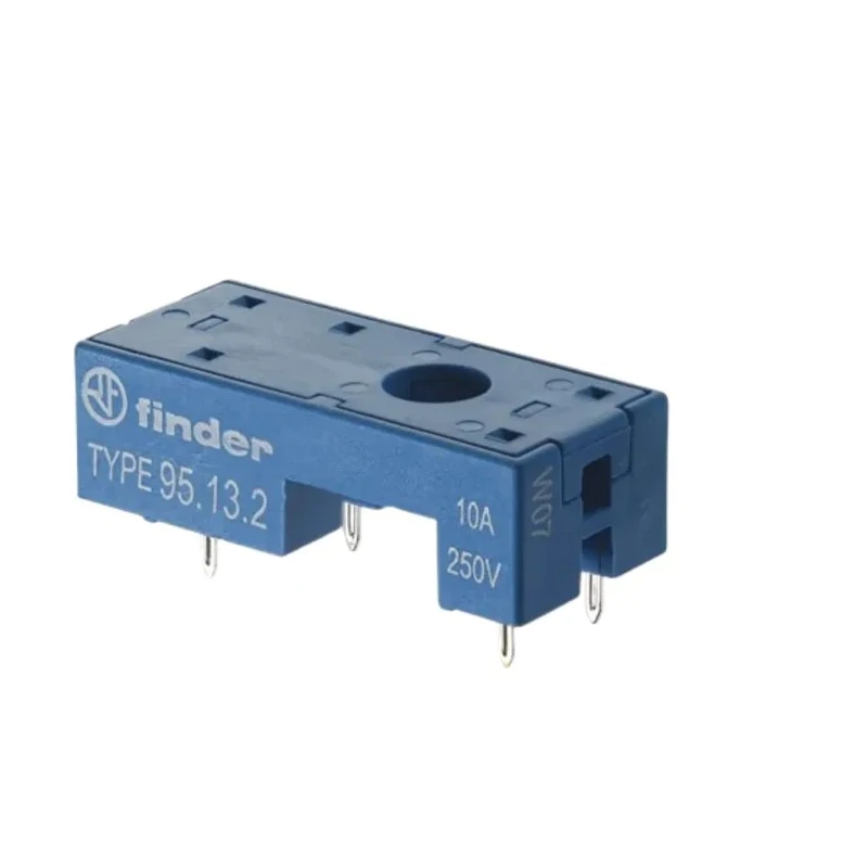 Finder 95 Relay Socket for 40.31 Series and 40.41 Series, 250V Voltage, 6A Current, Dielectric Strength 6 kV 95.13.2SMA