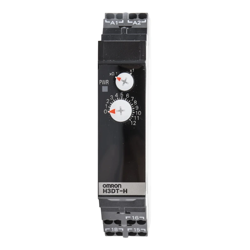 Omron DIN Rail Solid State Timer Multifunction 2-Contact SPDT, 1 to 120 s Time Range, 200-240 V AC, 240 V DC H3DT
