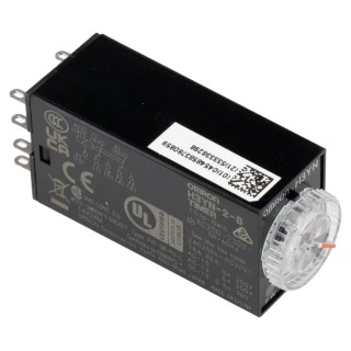 Omron Panel Timer Relay 4-Contact DPDT 125 V dc 200-230 V ac 0.1 s to 10 min Multifunction H3YN