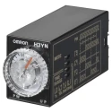Omron Panel Timer Relay, 4-Contact, DPDT, 125 V DC, 100-120 V AC, 0.1 min to 10 h Multifunction H3YN