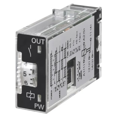 Omron Multifunction Panel Timer Relay 2-Contact SPDT 12-24 V DC 24V AC 0.1s to 10min IP40 H3RN