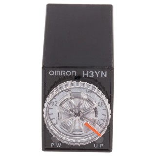 Omron Multifunction DIN Track Solid State Timer 4 NO/4 NC Contacts, 0.1 min to 10 h, 12V AC / 125 V DC, 3A Contact H3YN