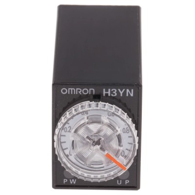 Omron Multifunction DIN Track Solid State Timer 4 NO/4 NC Contacts, 0.1 min to 10 h, 12V AC / 125 V DC, 3A Contact H3YN