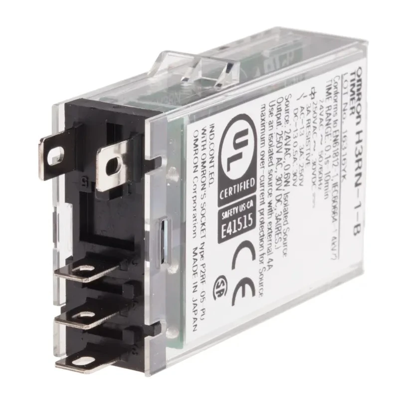Omron Front Solid State Timer Multifunction 2-Contact 24 V DC/AC 0.1 s to 10 min SPDT H3RN