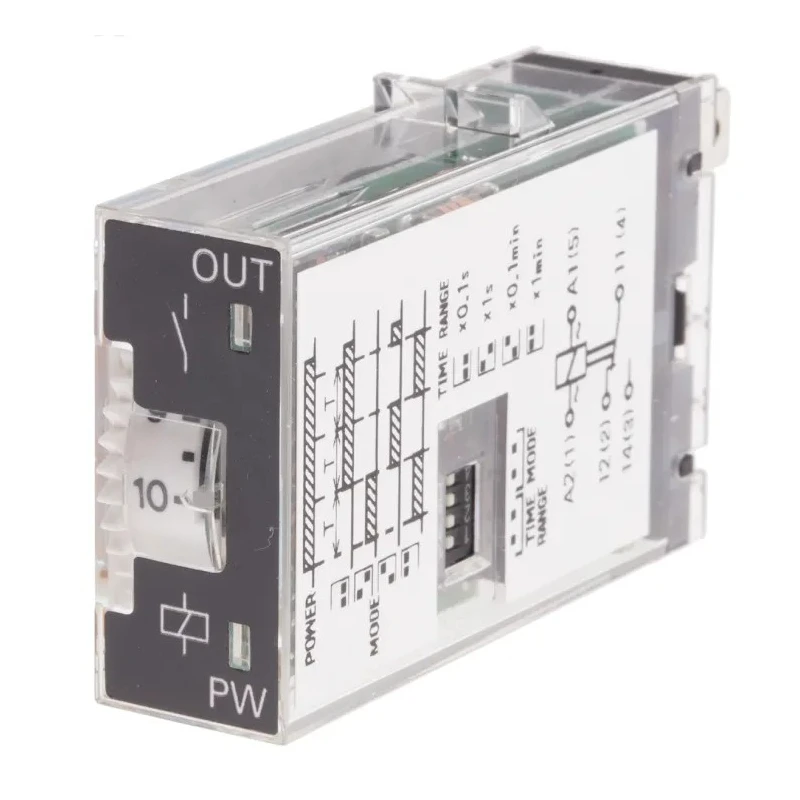 Omron Front Solid State Timer Multifunction 2-Contact 24 V DC/AC 0.1 s to 10 min SPDT H3RN