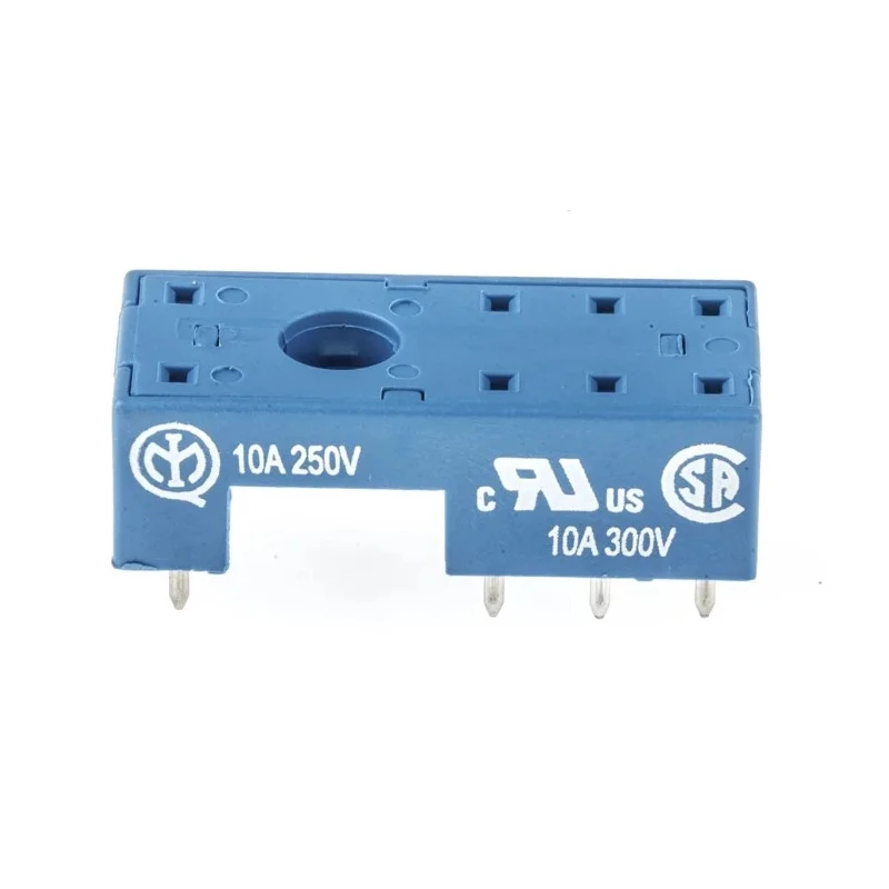 Finder 8 Way 250V AC 10A PCB Relay Socket Compatible with 44.52, 40.51, 44.62, 40.61, 41.52 Series 95.15.2SMA