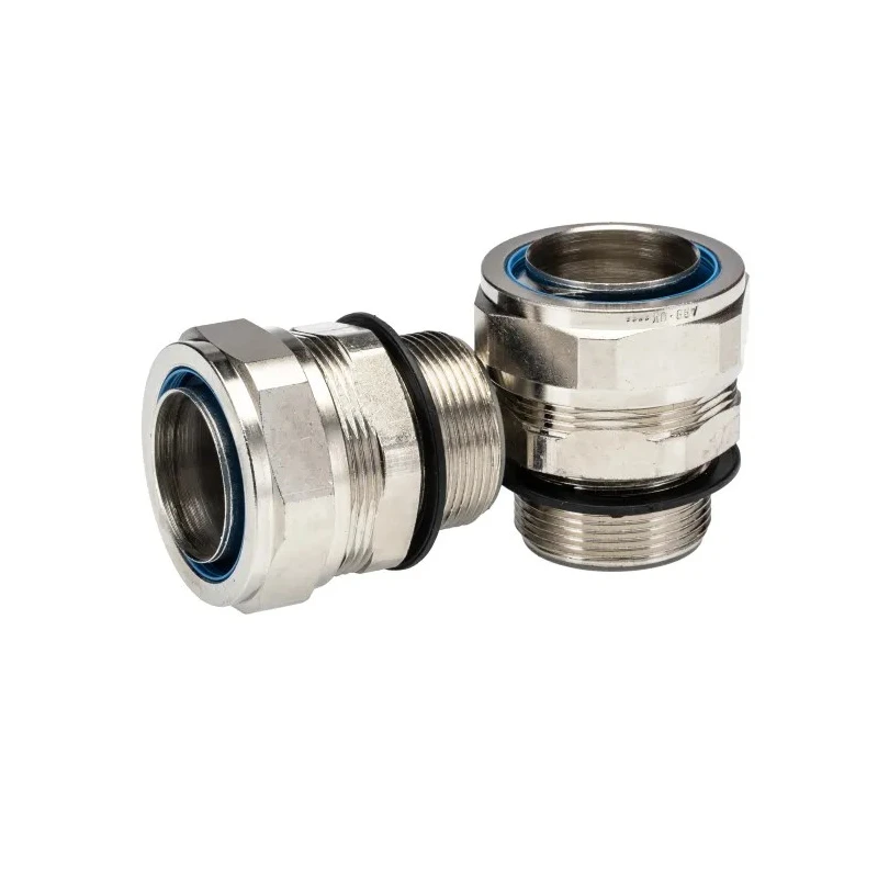 Adaptaflex Nickel Plated Brass Conduit Fitting 32 mm Nominal Size M32 Thread IP65 Rated 7TCA296020R0253 SP32/M32/M