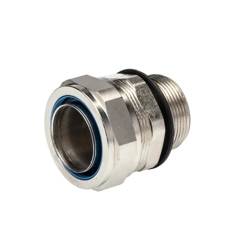 Adaptaflex Nickel Plated Brass Conduit Fitting 32 mm Nominal Size M32 Thread IP65 Rated 7TCA296020R0253 SP32/M32/M