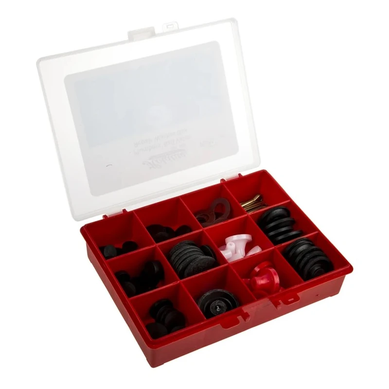 RS PRO Washer & Seal Kit, Assorted Ball Valve Rubber Washers and Brass Split Pins, 84 Pieces, United Kingdom 400-8294