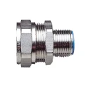 Adaptaflex Nickel Conduit Fitting 25 mm Nominal Size M25 Brass Silver IP65 Rating 7TCA296020R0204 SP25/M25/M
