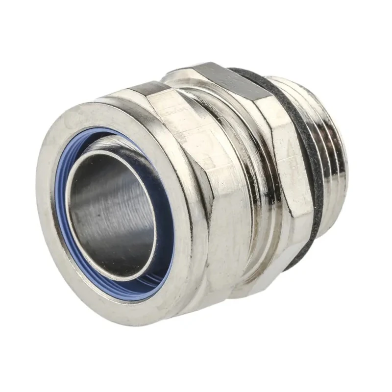 Adaptaflex Conduit Fitting Nickel Plated Brass 20 mm Nominal Size PG16 Thread IP65 Rated 