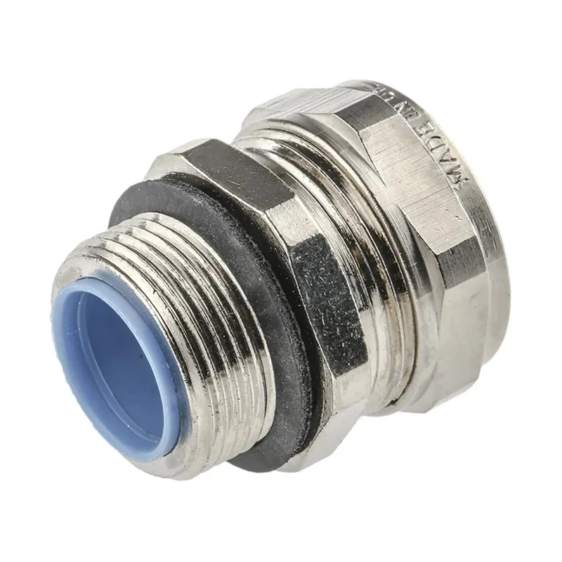 Adaptaflex Conduit Fitting Nickel Plated Brass 20 mm Nominal Size PG16 Thread IP65 Rated 