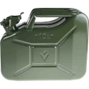 RS PRO Metal Fuel Can 10L Capacity Olive Green Powder-Coated 0.9 mm Steel 400-8503