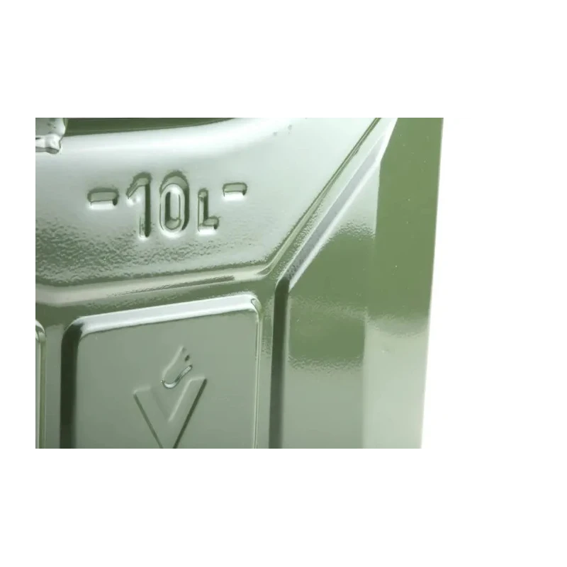 RS PRO Metal Fuel Can 10L Capacity Olive Green Powder-Coated 0.9 mm Steel 400-8503