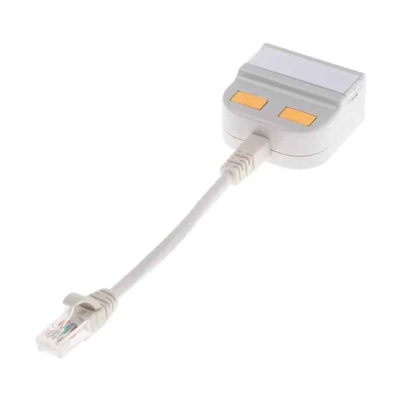 RS PRO 2 Port RJ45 Unshielded T-Adapter Cat5 150mm Extension Length 400-9017