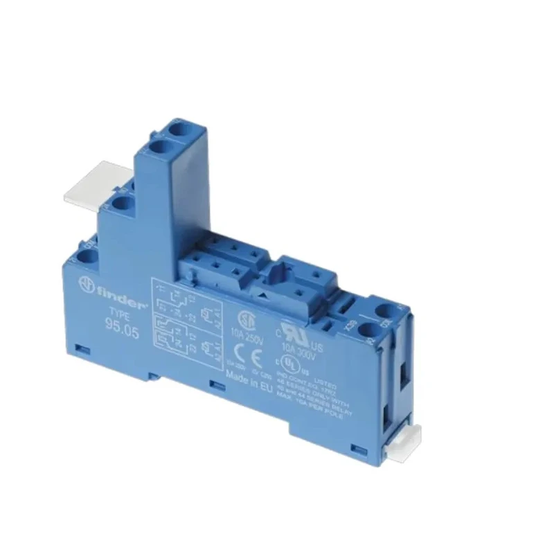 Finder 95 Relay Socket 8 Way 250V AC Screw Terminal for 40.51, 40.52, 40.61, 44.52, 44.62 Series Relays 95.05SPA