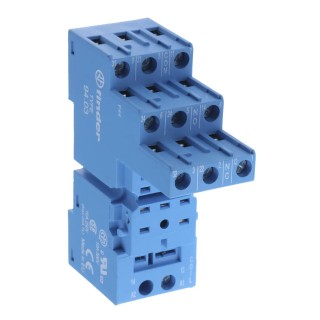 Finder 11 Way 250V AC DIN Rail Relay Socket for Use with 55.33 Series Relay 94.03SMA