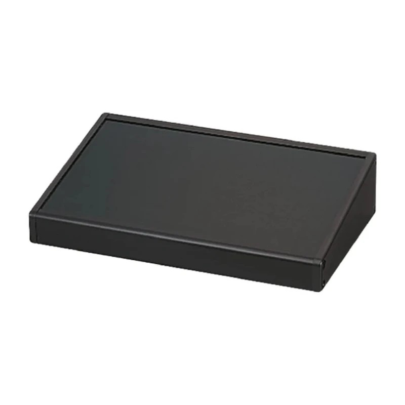 Takachi Electric Industrial Black Aluminium Desktop Enclosure Sloped Front 181.3mm x 270mm x 66.2mm CF27-18BB